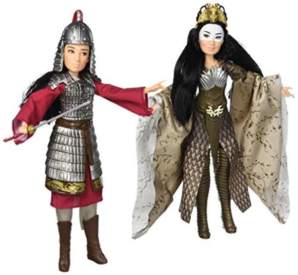 Disney Princess Mulan and Xianniang Dolls with Helmet,Armor,and Sword,Inspired by 's Mulan Movie,Toy for Kids and Collectors