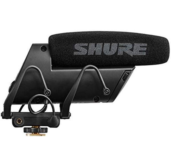 Shure VP83F LensHopper Camera-Mounted Condenser Shotgun Microphone with Integrated Digital Flash Recording - Windscreen, Superior RF Immunity, Backlit LCD, 5-Position Joystick, Ryc