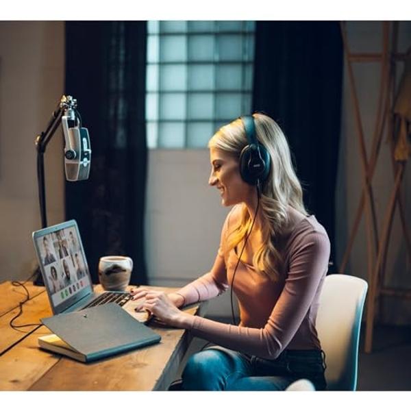 AKG Pro Audio Lyra Ultra-HD USB C Microphone for Recording, Streaming, Gaming, Podcasting, ASMR on PC and Mac, Condenser Mic for Laptop or Computer, Adjustable Stand, Plug and Play