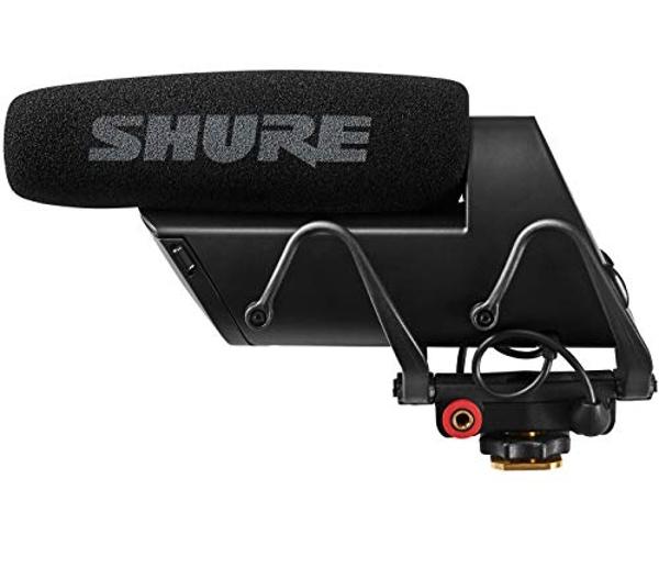 Shure VP83F LensHopper Camera-Mounted Condenser Shotgun Microphone with Integrated Digital Flash Recording - Windscreen, Superior RF Immunity, Backlit LCD, 5-Position Joystick, Ryc