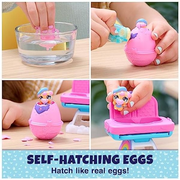 Hatchimals Alive, Hungry Hatchimals Playset with Highchair Toy and 2 Mini Figures in Self-Hatching Eggs, Kids Toys for Girls and Boys Ages 3 and up