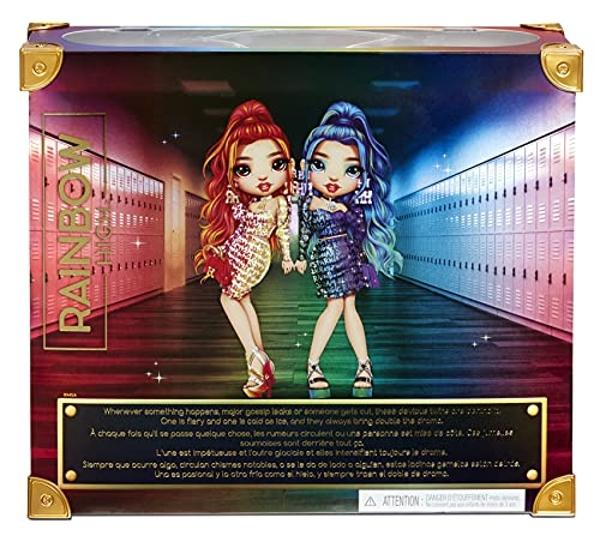 Rainbow High Special Edition Twin (2-Pack) Laurel & Holly De'Vious Fashion Dolls, Multicolor Designer Metallic Outfits, Gift for Kids and Collectors, Toys for Kids Ages 6 7 8+ to 1