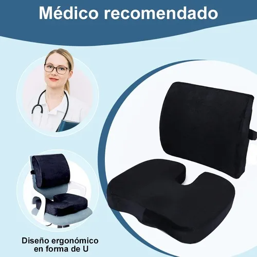 Cojin Soporte Lumbar Almohada Respaldo Sillas Auto Oficina