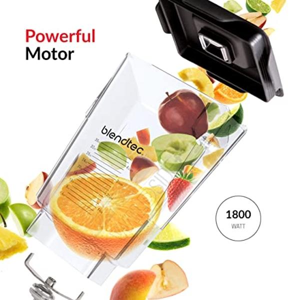 Blendtec Connoisseur 825 Black Food Blender with Sound Enclosure and 2 WildSide+ Jars, 42 Preprogrammed Cycles, 2750 mL Capacity