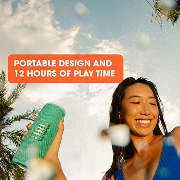 JBL Flip 6 - Portable Bluetooth Speaker, powerful sound and deep bass, IPX7 waterproof, 12 hours of playtime, JBL PartyBoost for multiple speaker pairing for home, outdoor and trav
