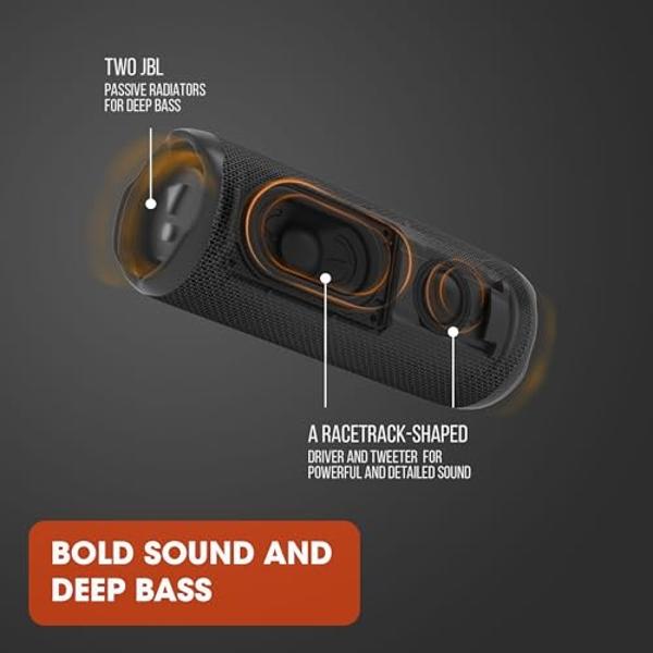 JBL Flip 6 - Portable Bluetooth Speaker, powerful sound and deep bass, IPX7 waterproof, 12 hours of playtime, JBL PartyBoost for multiple speaker pairing for home, outdoor and trav