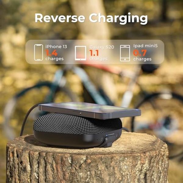 Tribit StormBox Micro 2 Wireless Portable Speaker: 10W Loud Deep Bass Sound, IP67 Waterproof Bike Speaker with Bluetooth 5.3, 12Hrs Playtime, TWS Pairing for Camping Travel Hiking