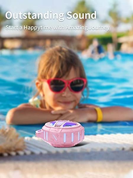 Gallstep Night Lights Bluetooth Speaker, Alarm Clock Touch Sensor Dimmable Multi-Color Changing Bedside Lamp, MP3 Player, Wireless