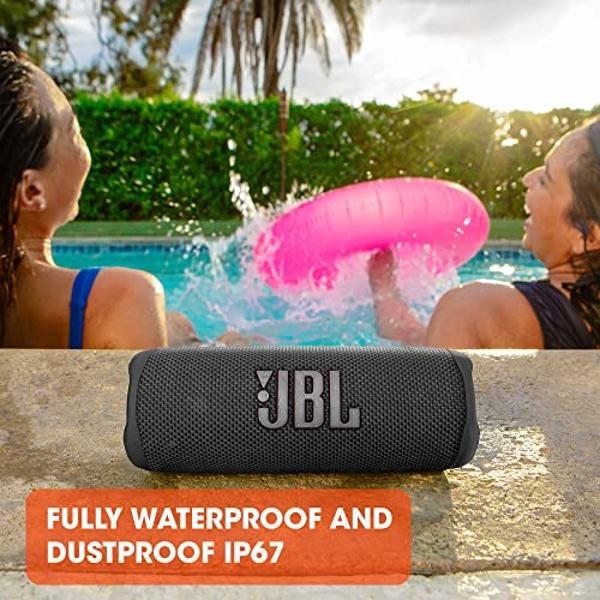 JBL Flip 6 - Portable Bluetooth Speaker, powerful sound and deep bass, IPX7 waterproof, 12 hours of playtime, JBL PartyBoost for multiple speaker pairing for home, outdoor and trav