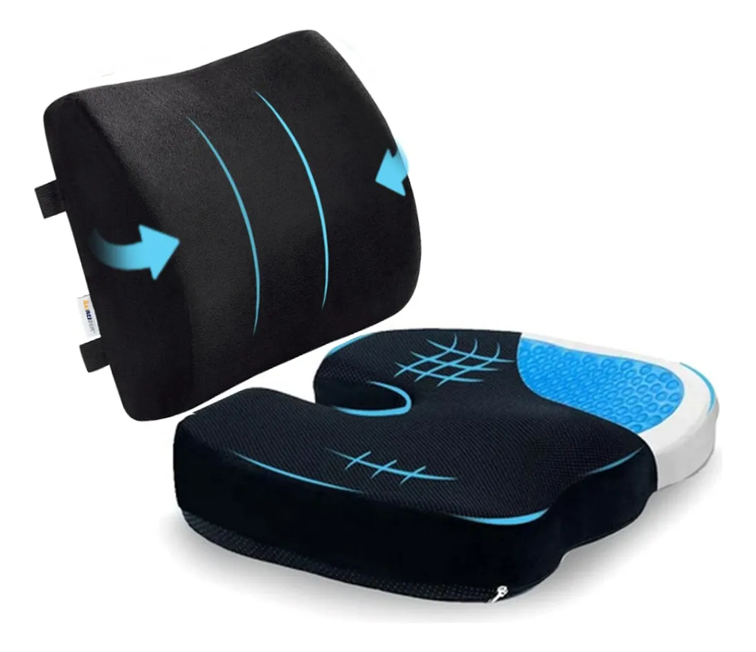 Cojin Soporte Lumbar Almohada Respaldo Sillas Auto Oficina