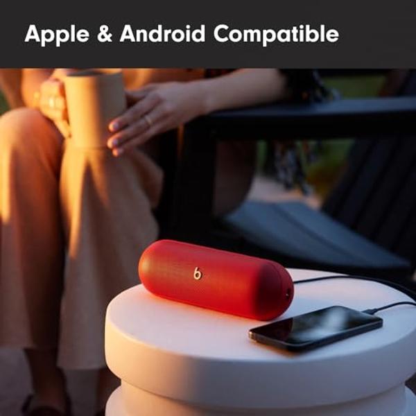 Beats Pill - Portable Bluetooth Speaker - Up to 24H Battery Life, Water Resistant, Bluetooth, Apple & Android Compatible, Seriously Loud Sound for Home, Outdoor and Travel – Statem