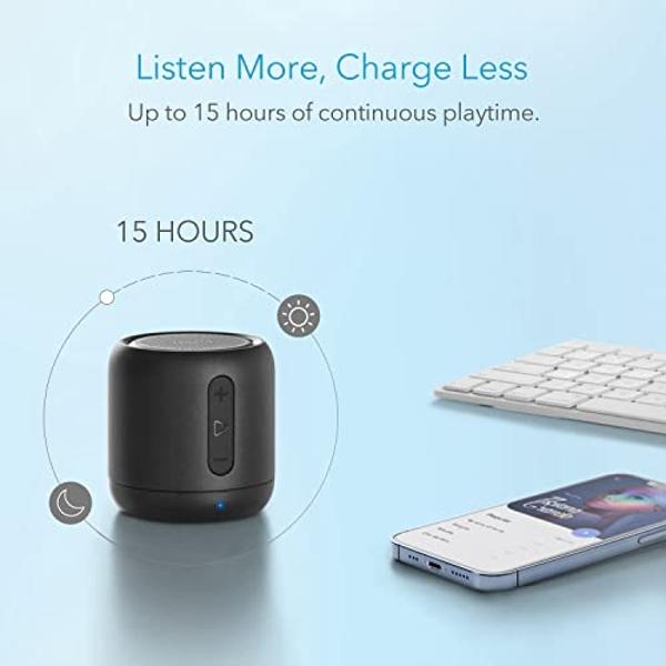 noxgear 39g Wearable Waterproof Bluetooth Speaker - Magnetic Clip-On Wireless Portable Speakers - Up to 15 Hours Battery Life - Clip Speaker with Microphone - Large Tactile Control