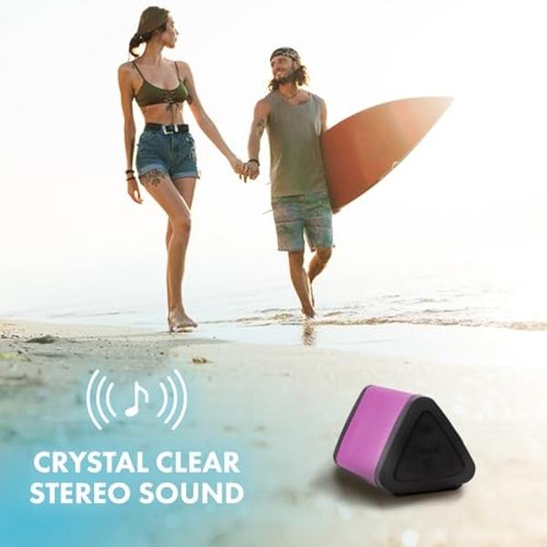 OontZ Angle 3 Bluetooth Speaker, Portable Wireless Bluetooth 5.0 Speaker, 10 Watts, Crystal Clear Stereo Sound, Rich Bass, IPX5 Water Resistant, Loud Portable Bluetooth Speaker (Pi