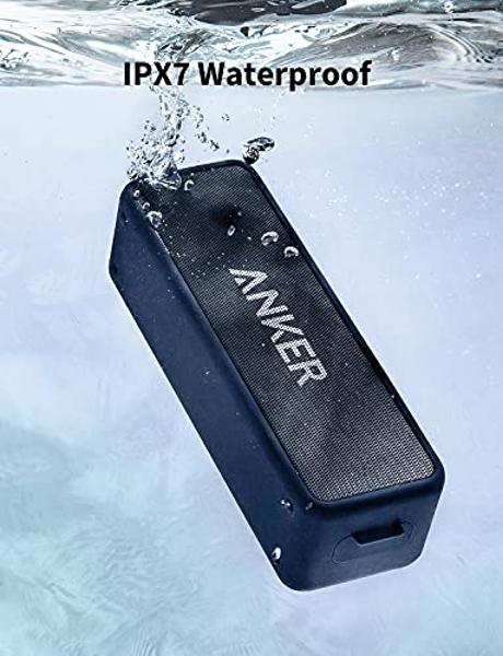 Anker Soundcore 2, 12W Dual-Driver, Portable Bluetooth Speakers for Daily Use, and Wireless , Extended Battery Life, 24-Hour Playtime, IPX7 Water Resistant, Built in Mic, 66 ft Blu