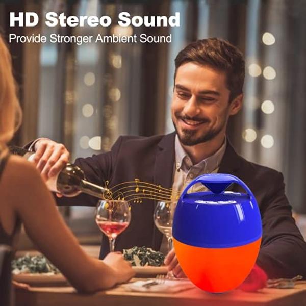 Dprofy New Play 2 Rounds, Magnetic Bluetooth Golf Speaker, Stereo Sound Portable Pro Wireless Waterproof Speaker with Rich Bass, Golf Accessories Golf Gifts (with Light)