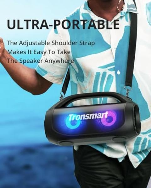 Tronsmart Bang SE Portable Bluetooth Speaker, Colorful LED and 40W Wireless Stereo to Infuse Your Party, Ultra Lightweight Portable Design and IPX6 Waterproof, Suitable for Party/O