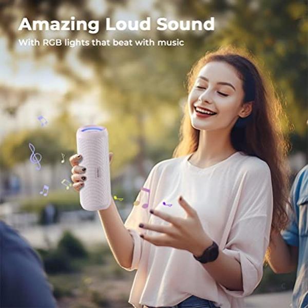OontZ Angle 3 Bluetooth Speaker, Portable Wireless Bluetooth 5.0 Speaker, 10 Watts, Crystal Clear Stereo Sound, Rich Bass, IPX5 Water Resistant, Loud Portable Bluetooth Speaker (Pi