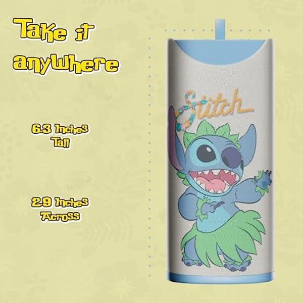 iJoy Stitch Speaker - Disney Lilo and Stitch Bluetooth Speaker, Splashproof, 3H Playtime, SD Slot/FM Radio, Stitch Hula Dancing, Portable Gift for Girls/Women/Men/Fans