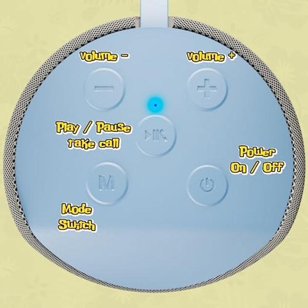 iJoy Stitch Speaker - Disney Lilo and Stitch Bluetooth Speaker, Splashproof, 3H Playtime, SD Slot/FM Radio, Stitch Hula Dancing, Portable Gift for Girls/Women/Men/Fans