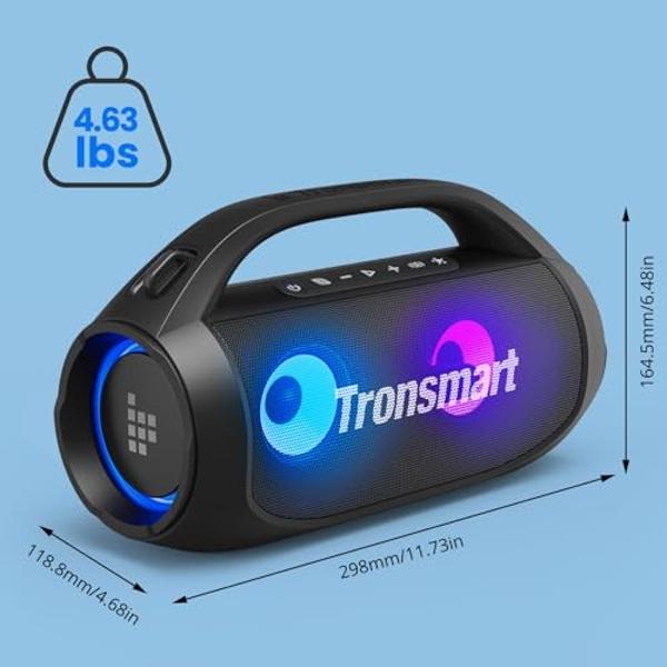 Tronsmart Bang SE Portable Bluetooth Speaker, Colorful LED and 40W Wireless Stereo to Infuse Your Party, Ultra Lightweight Portable Design and IPX6 Waterproof, Suitable for Party/O