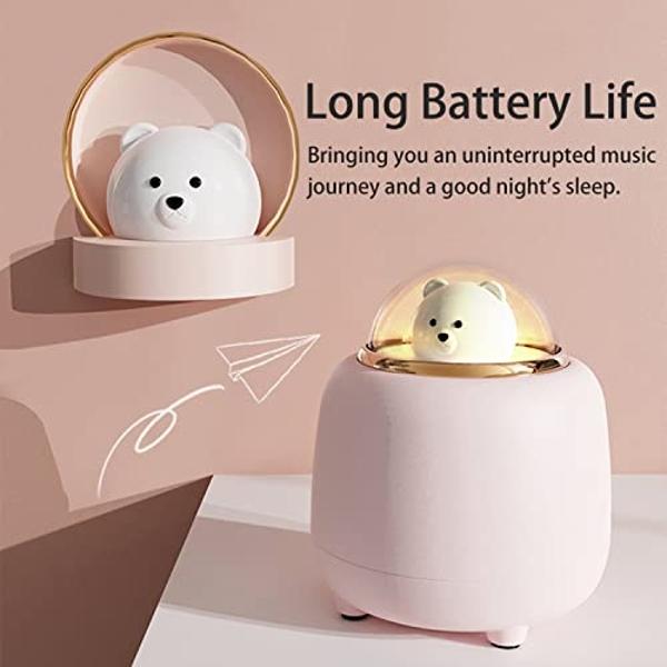 Baolira Night Lights Bluetooth Speaker, Cute Wireless Speaker with Adjustable Dual Night Light for Bedroom, Kawaii Room Decor, Birthday Gifts for Women Teen Girls Cute Stuff
