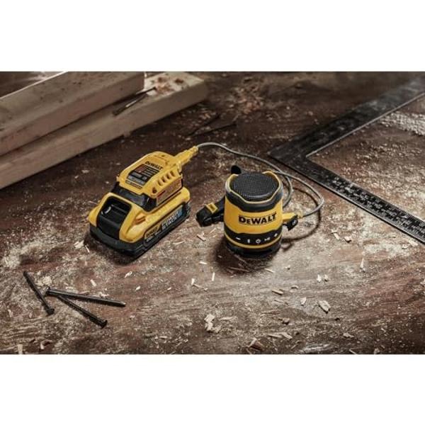 DEWALT Bluetooth Speaker, USB-C Rechargeable, Jobsite (DCR008)