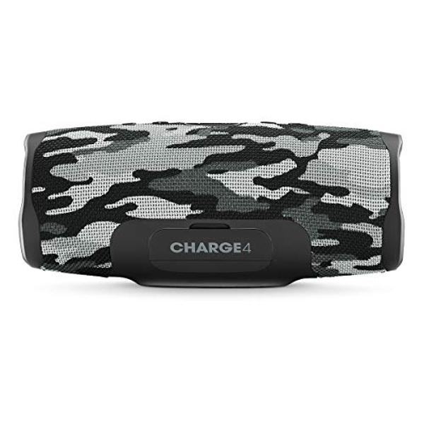 JBL Charge 4 Portable Bluetooth Speaker (Black/White Camouflage)