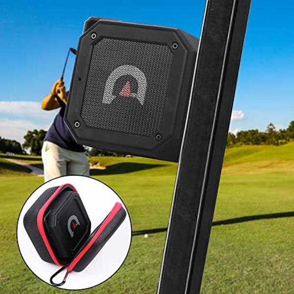 Golf Cart Bluetooth Speaker Magnetic Portable Wireless Speaker with Loud Stereo Sound Bass Boost 20 Hours Play IPX7 Waterproof TWS & SD Card Function Golf Cart Accessories Golf Gif