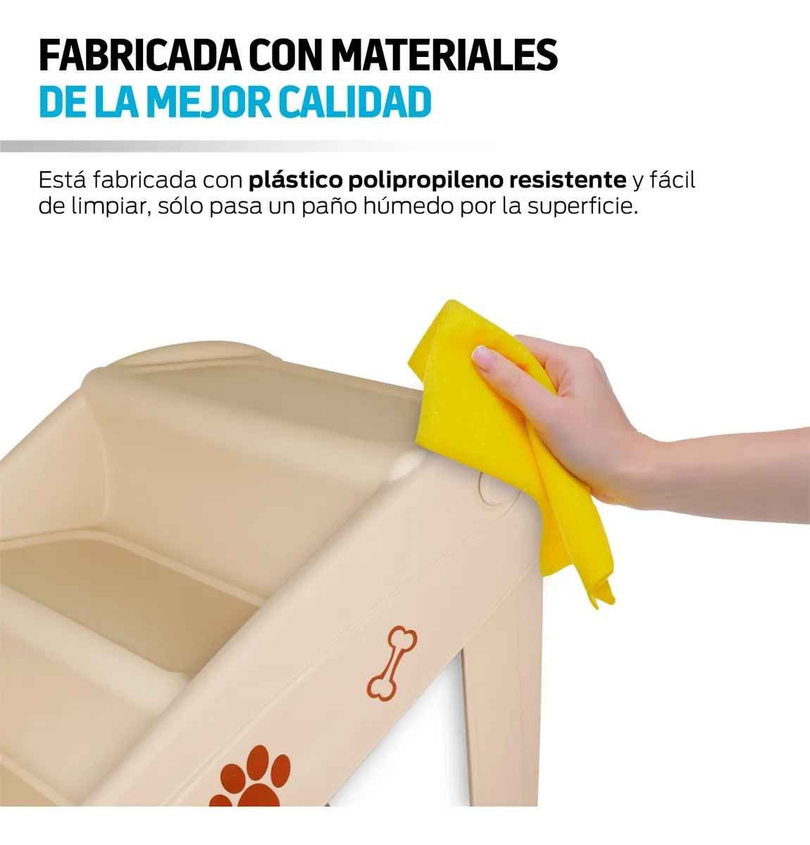 Escalera Plegable para Perro Con Patas Antideslizantes Rampa para Perro Gato y Mascotas con Escalones Antideslizantes para Sofa Cama o Auto para Interiores y Exteriores 49 cm de Altura