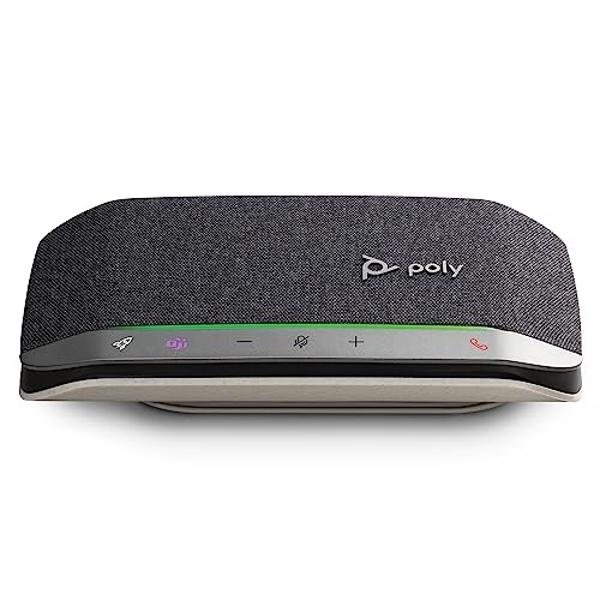 Poly Sync 20 USB-C Personal Portable Smart Speakerphone (Plantronics) – Long Battery Life – Noise/Echo Reduction -Works w/Teams (Certified), Zoom, PC, Mac, Mobile – Amazon Exclusiv