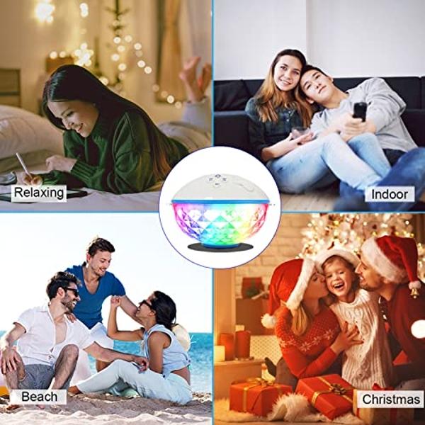 KingSom Pool Bluetooth Speakers with LED Lights,IPX7 Waterproof Floating Speaker,Stereo Sound,Built-in Mic,Wireless Shower Speaker for Hot Tub,Kayaking,Outdoor Travel,Picnic (Updat