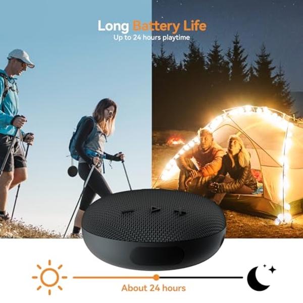 Onforu Bike Bluetooth Speaker with Bicycle Mount, Portable Wireless Shower Travel Speakers with Loud Sound, Bluetooth 5.0, IP65 Waterproof Mini Outdoor Speaker for Riding, Hiking a