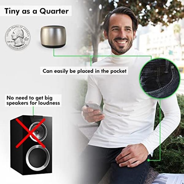 Best Mini Portable Bluetooth Speaker with HD Sound & Bass I Smallest Wireless Bluetooth Speakers for Phone/PC/Tablet I Photo Selfie Button Answer Phone Calls I Cute Tiny Speaker, G
