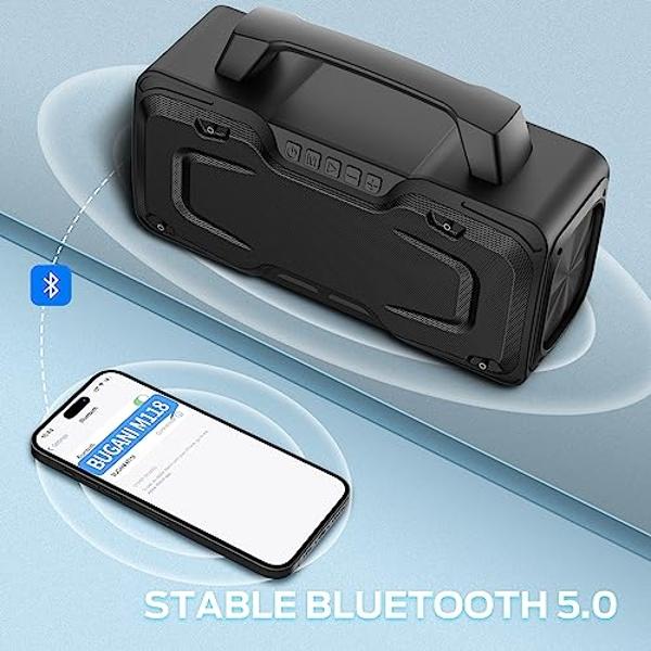 ZEALOT Cell Phone Stand with Wireless Bluetooth Speaker, Phone Holder and Induction Speaker with Non-Slip Base Compatible with iPhone/ipad/Samsung Galaxy,Gifts for Women
