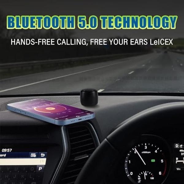 Best Mini Portable Bluetooth Speaker I Smallest Bluetooth Speaker with HD Sound & Bass I Wireless Bluetooth Speakers for Phone/PC/Tablet I Photo Selfie Button Answer Phone Calls I 