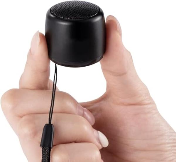 Best Mini Portable Bluetooth Speaker I Smallest Bluetooth Speaker with HD Sound & Bass I Wireless Bluetooth Speakers for Phone/PC/Tablet I Photo Selfie Button Answer Phone Calls I 