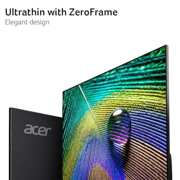 acer SB270 G0bi 27" IPS Full HD (1920 x 1080) Ultra-Thin Zero-Frame Gaming Office Monitor | Adaptive-Sync Support (FreeSync Compatible) | Up to 120Hz Refresh | 1ms (VRB) | Tilt | H
