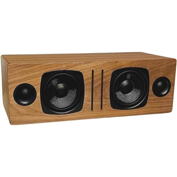Trenbader Retro Bluetooth Speaker, Wireless Speaker Walnut Wooden Am/Fm Radio with Bluetooth Connection, Electronic for Home, Vintage Birthday Gift Small Vintage Room Decor Party T