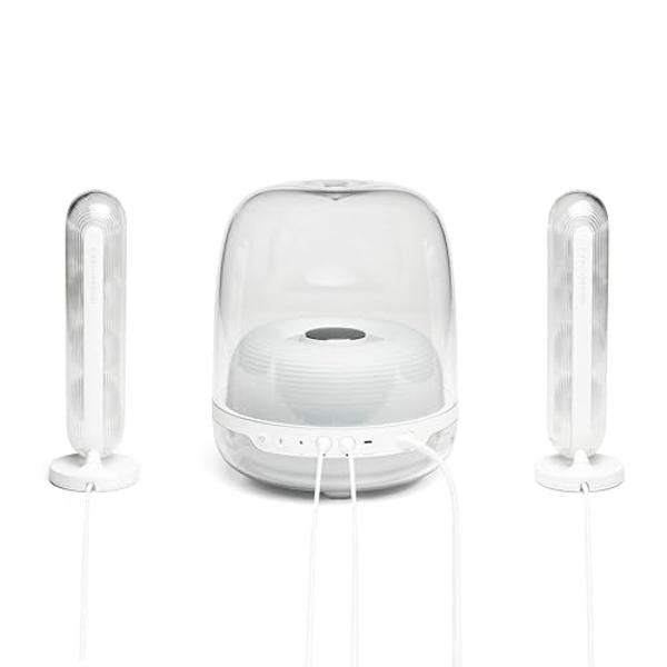 ZEALOT Cell Phone Stand with Wireless Bluetooth Speaker, Phone Holder and Induction Speaker with Non-Slip Base Compatible with iPhone/ipad/Samsung Galaxy,Gifts for Women