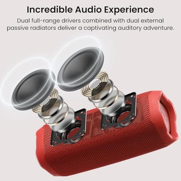 Xpoovv Outdoor Speakers Bluetooth Waterproof,Gifts for Men Women Dad Father,LED Flame Speaker Portable Bluetooth Speakers with Stakes/Poles/Hook Loud Sound 24H Playtime for Patio/P