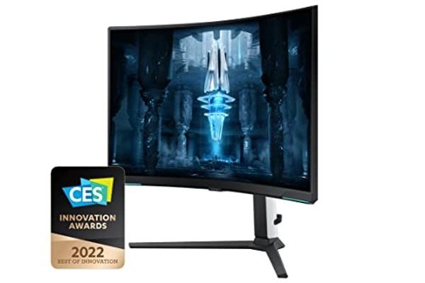 SAMSUNG 32" Odyssey Neo G8 4K UHD 240Hz 1ms G-Sync 1000R Curved Gaming Monitor, Quantum HDR2000, AMD FreeSync Premium Pro, Matte Display, Ultrawide Game View, DisplayPort, Black & 