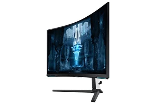 SAMSUNG 32" Odyssey Neo G8 4K UHD 240Hz 1ms G-Sync 1000R Curved Gaming Monitor, Quantum HDR2000, AMD FreeSync Premium Pro, Matte Display, Ultrawide Game View, DisplayPort, Black & 