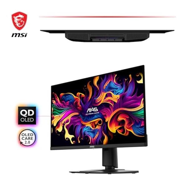 MSI MAG 271QPX QD-OLED 27" OLED QHD 360Hz 0.03ms FreeSync Premium Gaming Monitor with HD R400