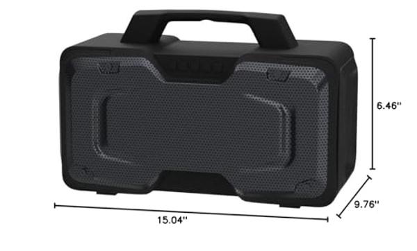 BUGANI Bluetooth Speaker, 80W Powerful Portable Wireless Speaker IPX7 Waterproof Speaker, Outdoor Loud Speaker with Handle 24H Playtime, Support Microphone AUX USB Suitable for Par