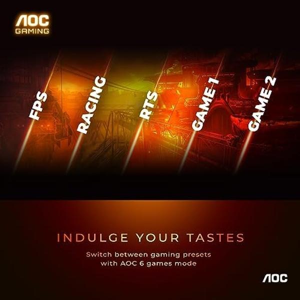 AOC Q27G3XMN 27" 2K QHD Gaming Monitor, 2560x1440, Mini LED, 180Hz, HDMI 2.0 x 1, DisplayPort 1.4 x1, Adaptive Sync, Xbox/PS5/Switch Ready, 3-Year Zero-Bright-dot