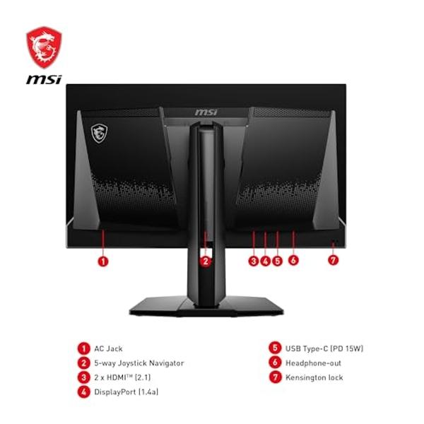 MSI MAG 271QPX QD-OLED 27" OLED QHD 360Hz 0.03ms FreeSync Premium Gaming Monitor with HD R400