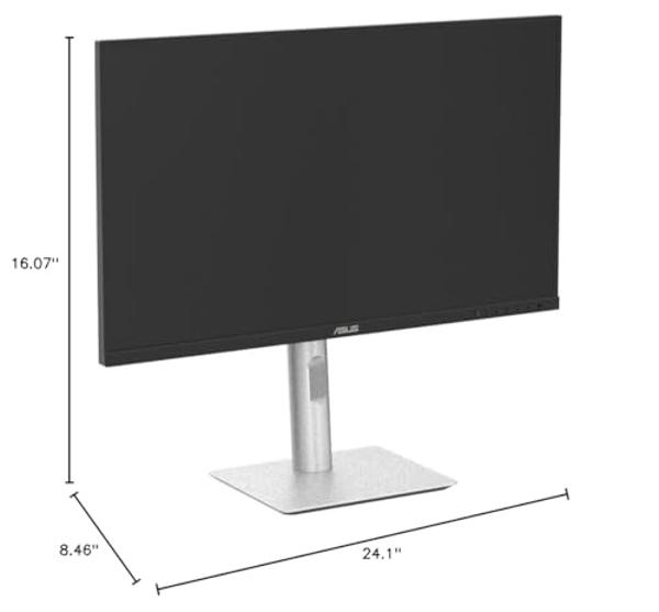 ASUS ProArt Display 27” 4K HDR Professional Monitor (PA279CRV) - IPS, UHD (3840 x 2160), 99% DCI-P3/Adobe RGB, ΔE < 2, Calman Verified, USB-C PD 96W, DisplayPort, Daisy-Chain, Ergo