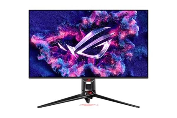 ASUS ROG Swift 32” 4K OLED Gaming Monitor (PG32UCDM) - UHD (3840 x 2160), QD-OLED, 240Hz, 0.03ms, G-SYNC Compatible, Custom Heatsink, Graphene Film, 99% DCI-P3, True 10-bit, 90W US