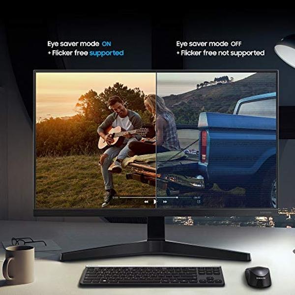 SAMSUNG 22" T350 Series FHD 1080p Computer Monitor, 75Hz, IPS Panel, HDMI, VGA (D-Sub), 3-Sided Border-Less, FreeSync, LF22T350FHNXZA