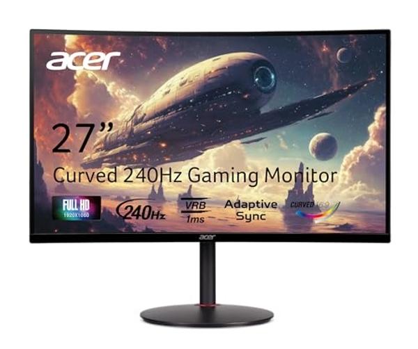 ASUS TUF Gaming VG27VH1B 27” Curved Monitor, 1080P Full HD, 165Hz